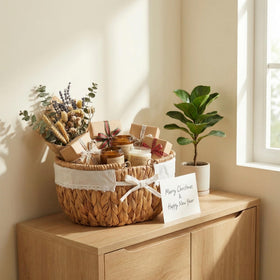 UoeRing oval-design basket adds rustic charm to home decor