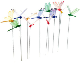 Uoeo dragonfly stakes closeup wings show waterproof PVC detail