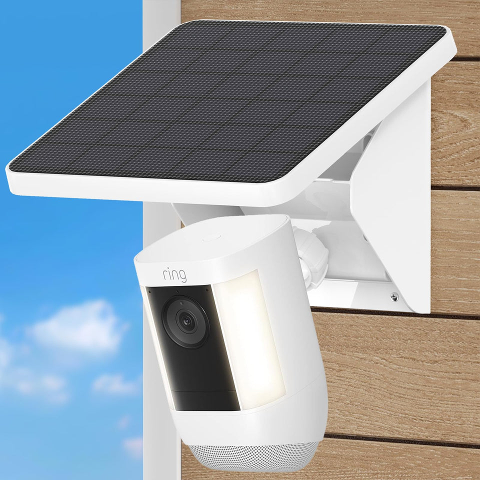 UOGW 2-in-1 solar charging mount for Ring cameras; simple installation and reliable power