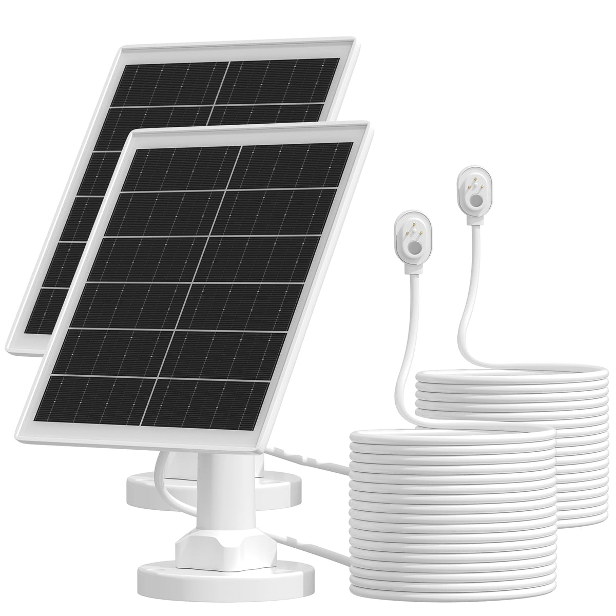 Uogw Arlo 5W solar panel mounted on wall for reliable outdoor power