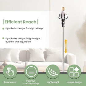 Ladder-free operation lets you replace bulbs from the floor.