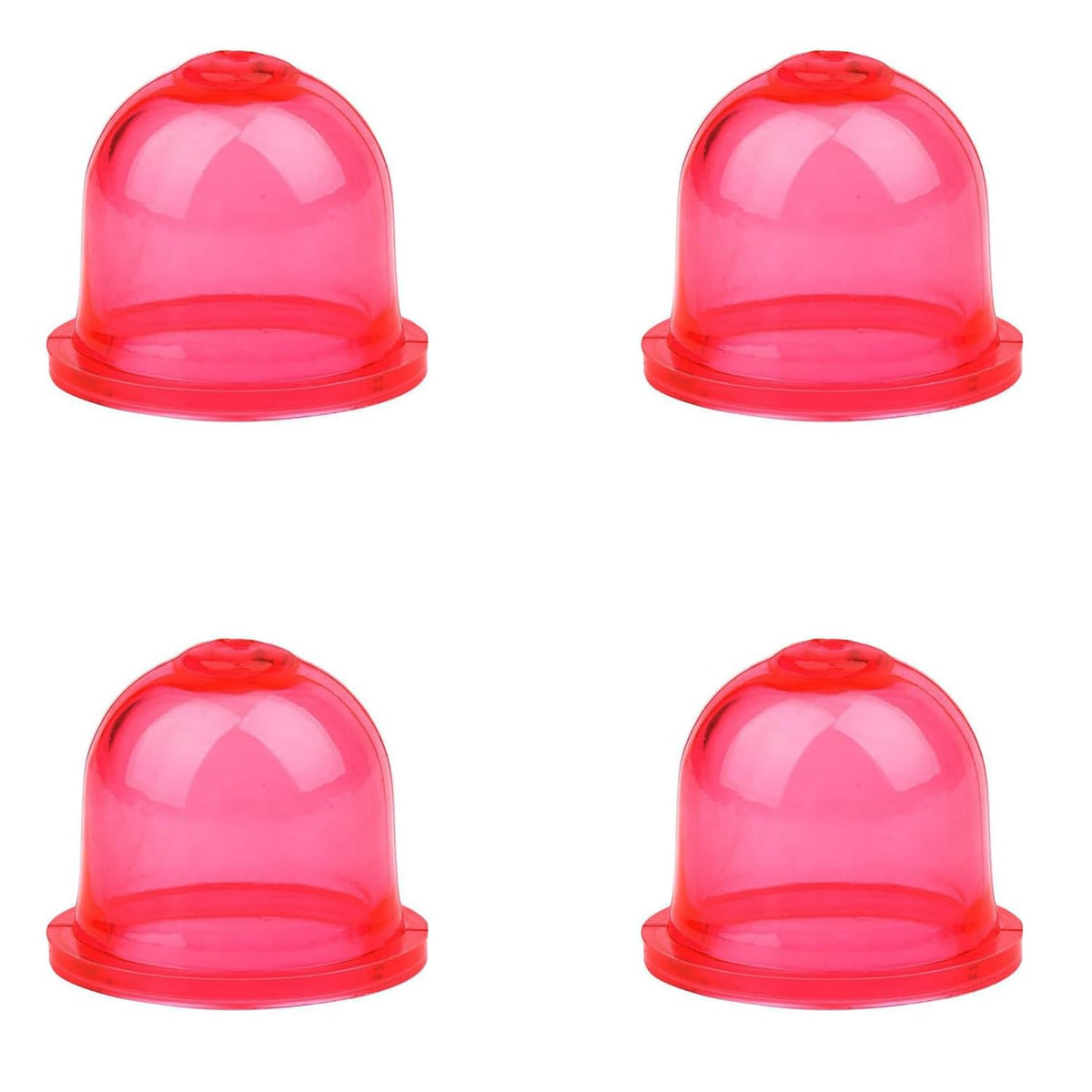Uorimy 4-pack red carburetor primer bulbs ready for quick starts and reliable priming.