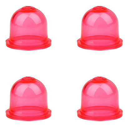 Uorimy 4-pack red carburetor primer bulbs ready for quick starts and reliable priming.