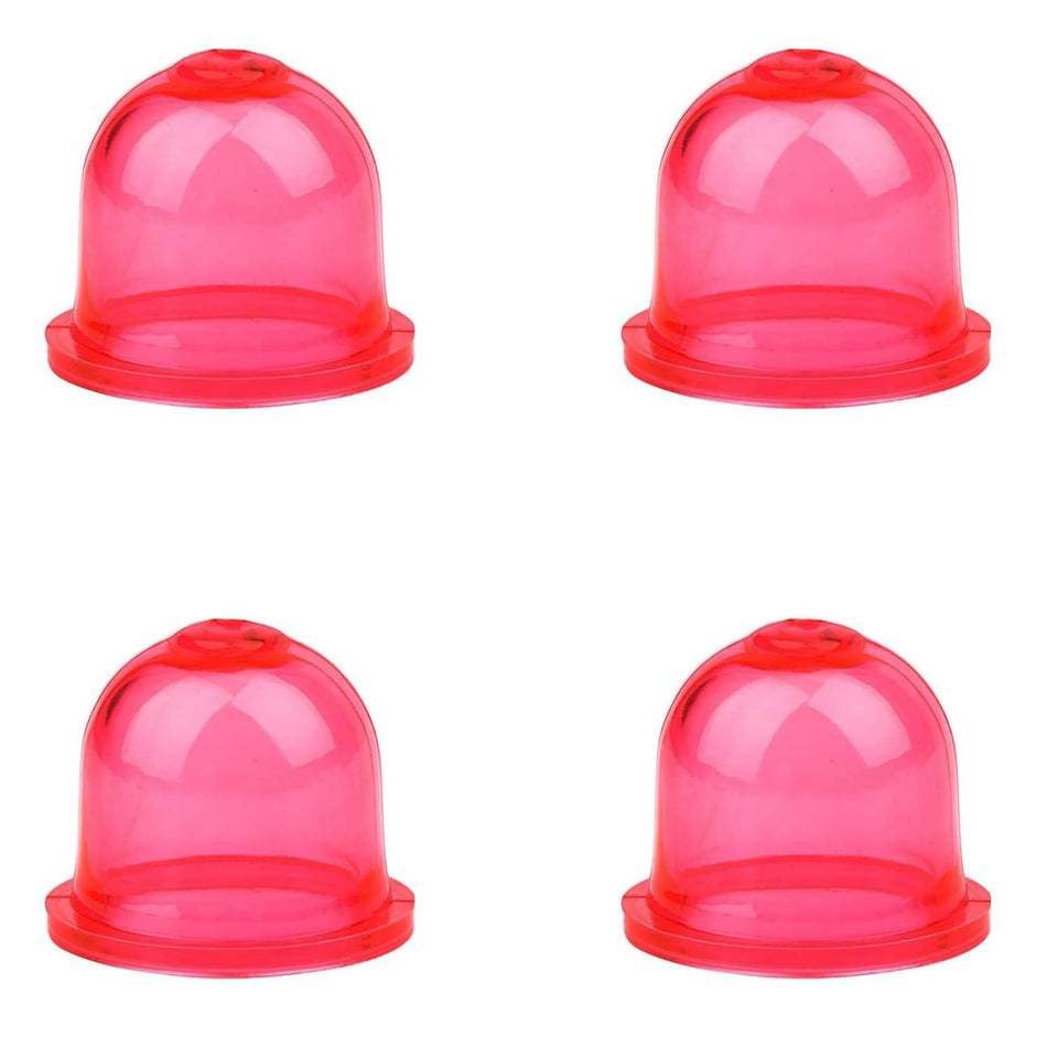 Uorimy 4-pack red carburetor primer bulbs ready for quick starts and reliable priming.