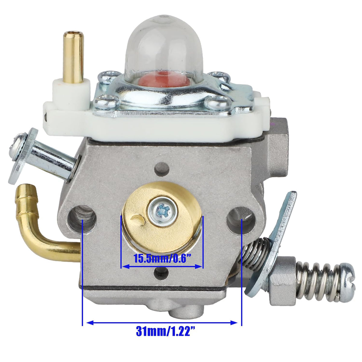 Uorimy PB580T carburetor closeup highlighting precision parts