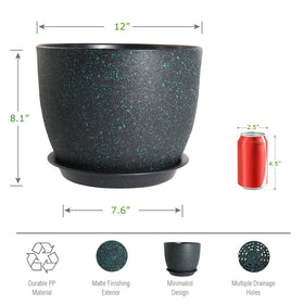 UOUZ grid drainage holes support healthy moisture balance for roots.
