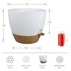UOUZ pot features removable watering feeder for flexible watering options