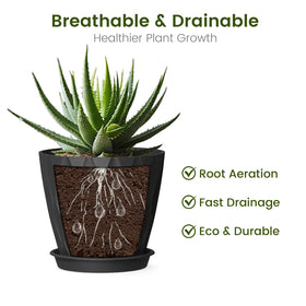 UOUZ Lightweight 4-inch pot easy to move on windowsills.
