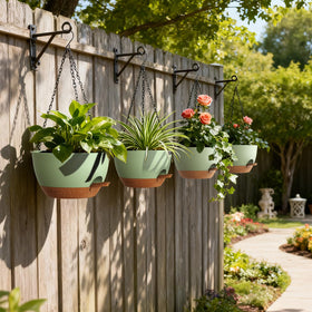UOUZ 8-inch self-watering hanging pots provide week-long water relief for busy homes