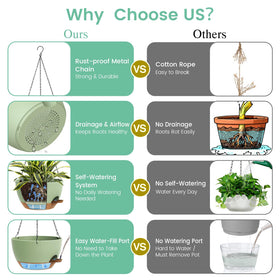 UOUZ planters feature sleek modern design to elevate balconies, living rooms, or patios