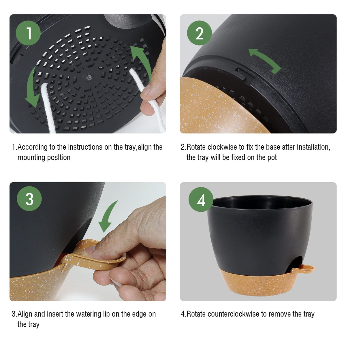 UOUZ planter built with 6.5mm PP material and a matte finish for durability and style.