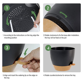 UOUZ planter built with 6.5mm PP material and a matte finish for durability and style.