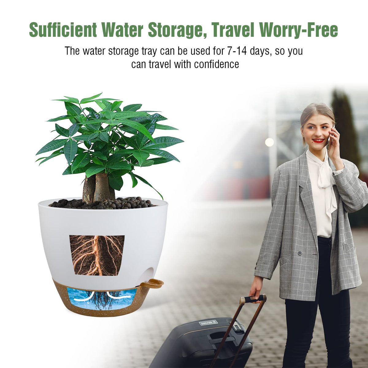 UOUZ modern planter decorates indoor and outdoor spaces