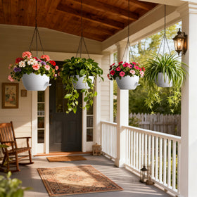 UOUZ pothos and ivy thrive in these planters.