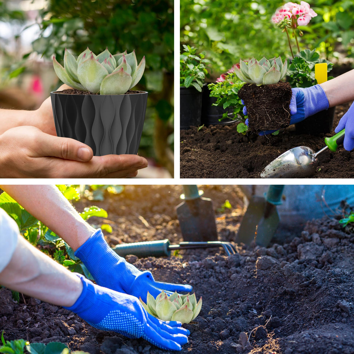 UOUZ 4-inch nursery pot suited for seedling starters and small plants.