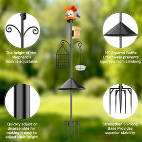 Uoveya height adjustable pole up to 94 inches for flexible birdwatching angles.