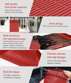 Spacious 16x11.5 inch mat fits on grill side shelves