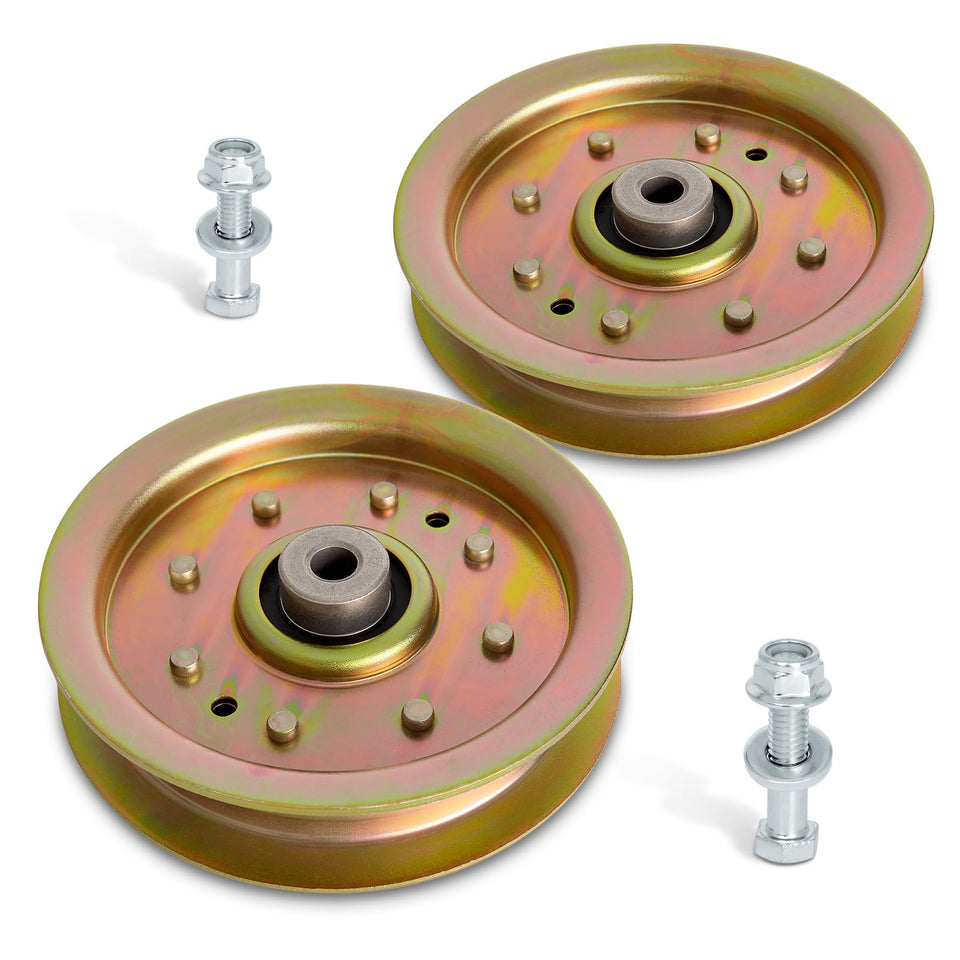 UP2WIN flat idler pulley 756-04129 on deck for smoother belt travel.