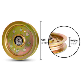 UP2WIN flat idler pulley assembly easy install with one bolt.