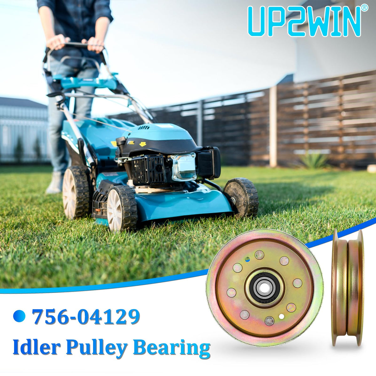 UP2WIN idler pulley compatibility with Cub Cadet and Troy-Bilt mowers.