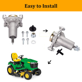 UP2WIN spindle installation demonstrates easy deck maintenance