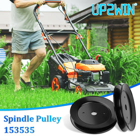 UP2WIN spindle pulley 153535 installed on Craftsman models for easier maintenance.
