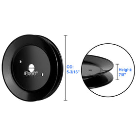 UP2WIN spindle pulley 153535 side view emphasizes precise alignment for smooth belt rotation.