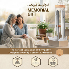 UpBlend Outdoors garden wind chimes offering gentle remembrance notes.