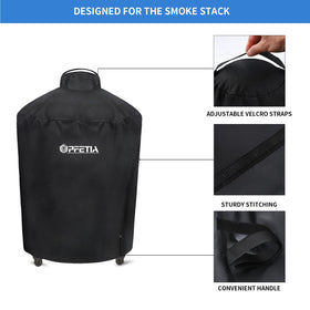 UPFETIA grill cover close-up — three-layer stitching highlights durability and tear resistance.