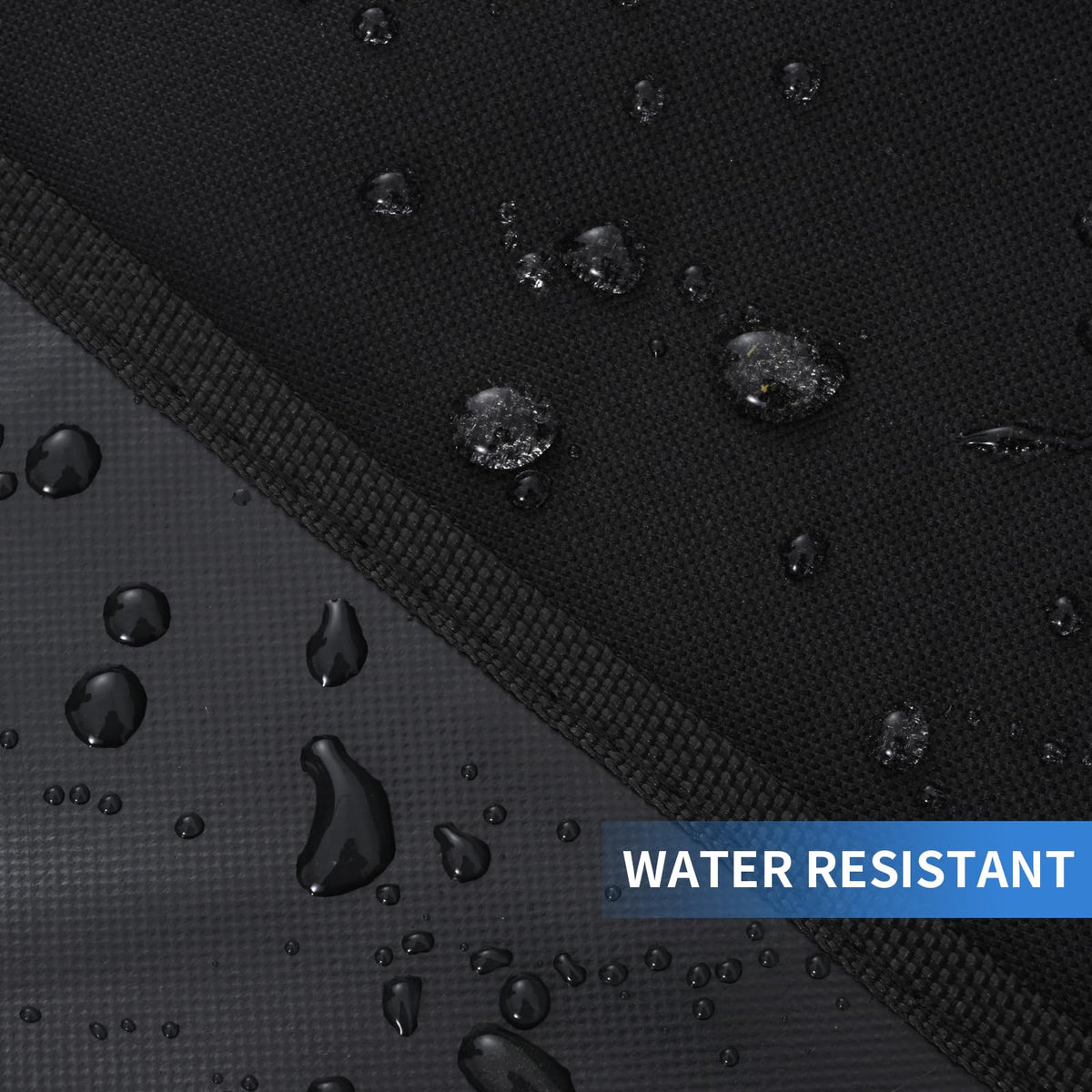 UPFETIA grill cover waterproof coating visible — keeps grill dry during rain and snow.