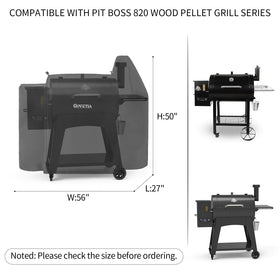 UPFETIA grill cover with waterproof coating visible on durable fabric for all-weather use.