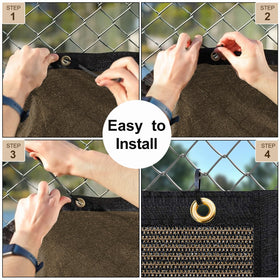 UPGRADE 170gsm HDPE material delivers strong shade and reliable privacy close-up