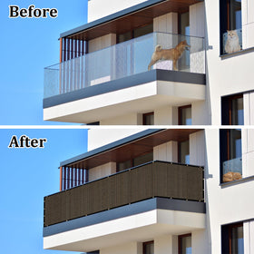 UPGRADE durable edges with brass grommets ensure secure, rust-resistant railing attachment