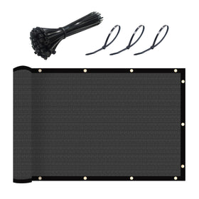 UPGRADE fence privacy screen in dark grey offers durable 6' x 50' coverage for yards