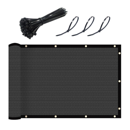 UPGRADE fence privacy screen in dark grey offers durable 6' x 50' coverage for yards