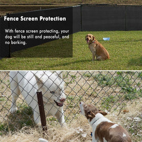 UPGRADE privacy screen blocking UV rays while protecting plants and porch.