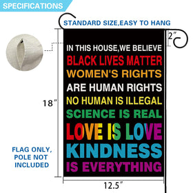 UPINLOOK Pride Garden Flag easy hang with top sleeve