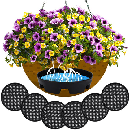 UPINS invisible self-watering planter insert maintains moisture with little visible hardware
