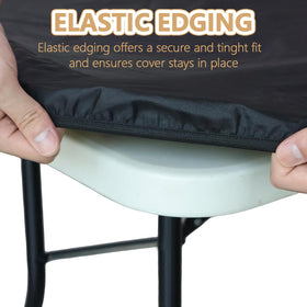 Uplemo waterproof tablecloth protects surfaces from spills outdoors
