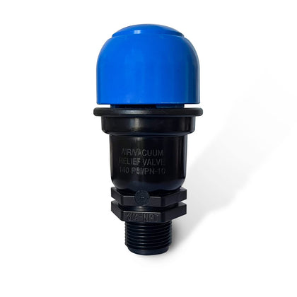 UPLYKKE Air Relief Valve 3/4in product shot showing durable, UV-resistant housing for irrigation