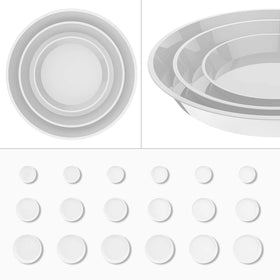 UPMCT 6-pack plant saucer decorative stone look adds subtle elegance to planters.