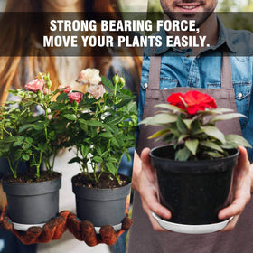 UPMCT 6-pack plant saucer drains excess water to keep furniture safe.