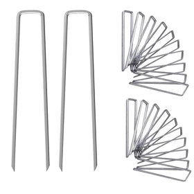 UPMCT 6-inch galvanized stakes pack of 100 for versatile anchoring.