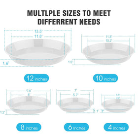 UPMCT plant saucer durable PP material resists aging.