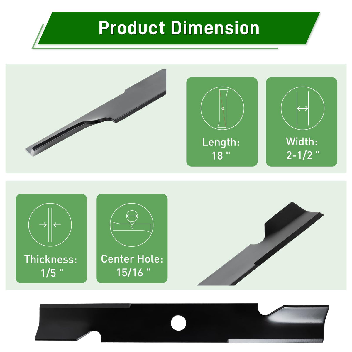 UPOW 103-6402 blade compatibility chart for easy fitment checks