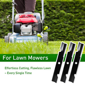 Powder-coated blade extends cutting surface for efficient work.