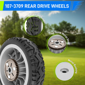 UPOW two-pack provides complete replacement for rear wheels