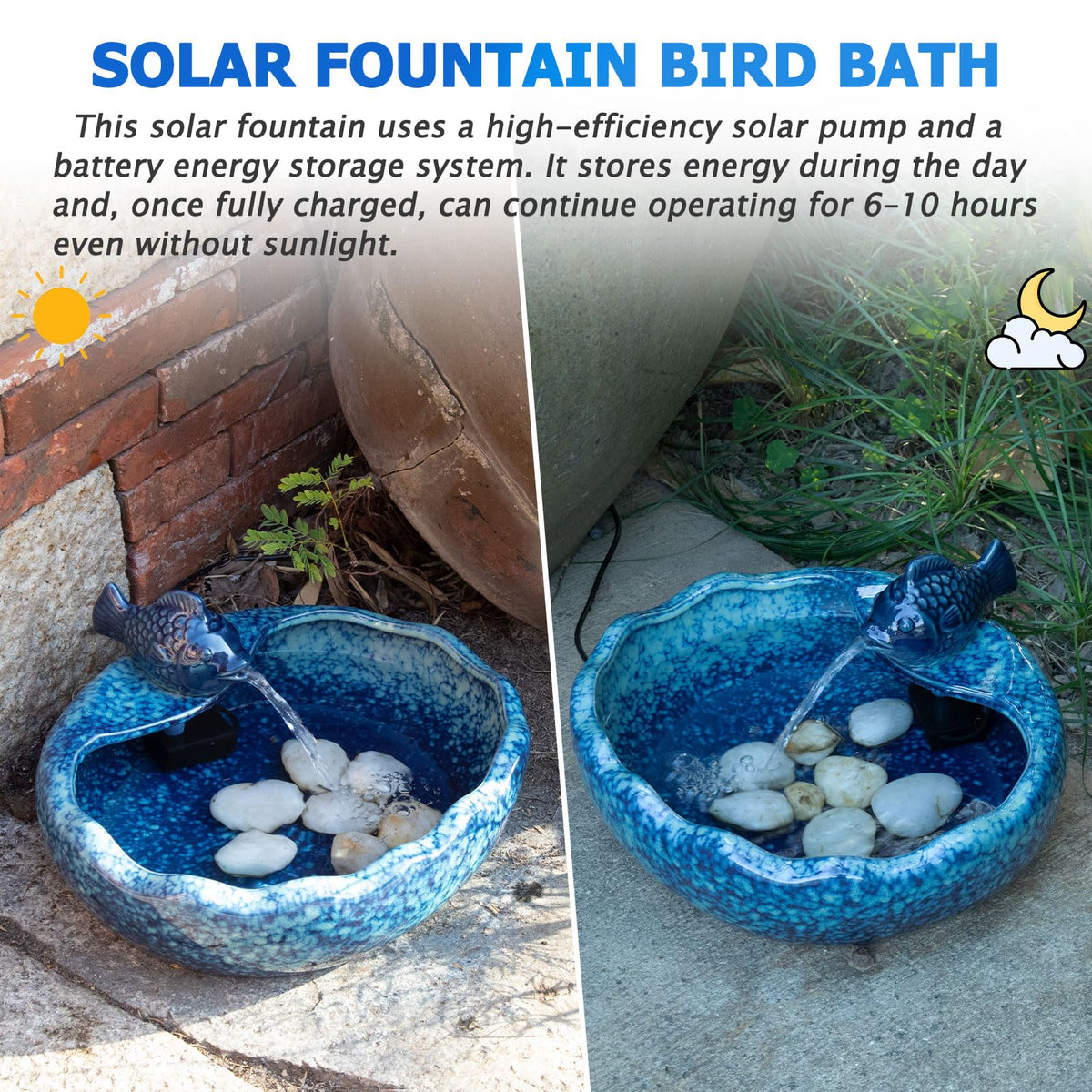 UPSJYJ koi-fish design adds visual appeal to garden paths and patios.