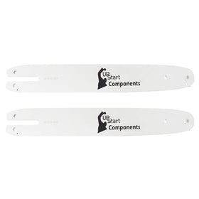 UpStart Components 16-inch guide bar for Stihl MS 170, front view, durable construction enables smoother cuts.