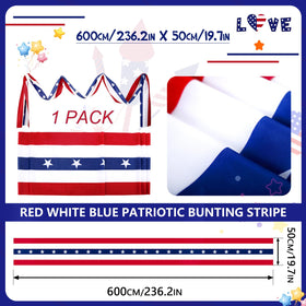 UQJE 25ft bunting with 250 stars, ideal for milestone celebrations outdoors.